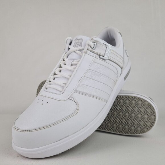 K-Swiss Palisades Men Shoes Athletic Sneakers Leather White Size 12 - Picture 9 of 10